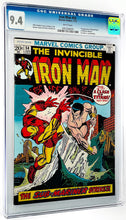 Load image into Gallery viewer, Iron Man #54 CGC 9.4 White Pages 1973 Marvel Comics 1st Appearance Moondragon (Unpressed)