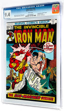 Load image into Gallery viewer, Iron Man #54 CGC 9.4 White Pages 1973 Marvel Comics 1st Appearance Moondragon (Unpressed)