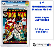 Load image into Gallery viewer, Iron Man #54 CGC 9.4 White Pages 1973 Marvel Comics 1st Appearance Moondragon (Unpressed)