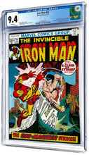 Load image into Gallery viewer, Iron Man #54 + Daredevil #105 CGC 9.4 WP 1973 Marvel Comics 1st Appearance Moondragon Set (2)