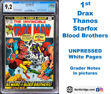 Iron Man #55 CGC 9.2 White 1973 Marvel Comics (Unpressed)