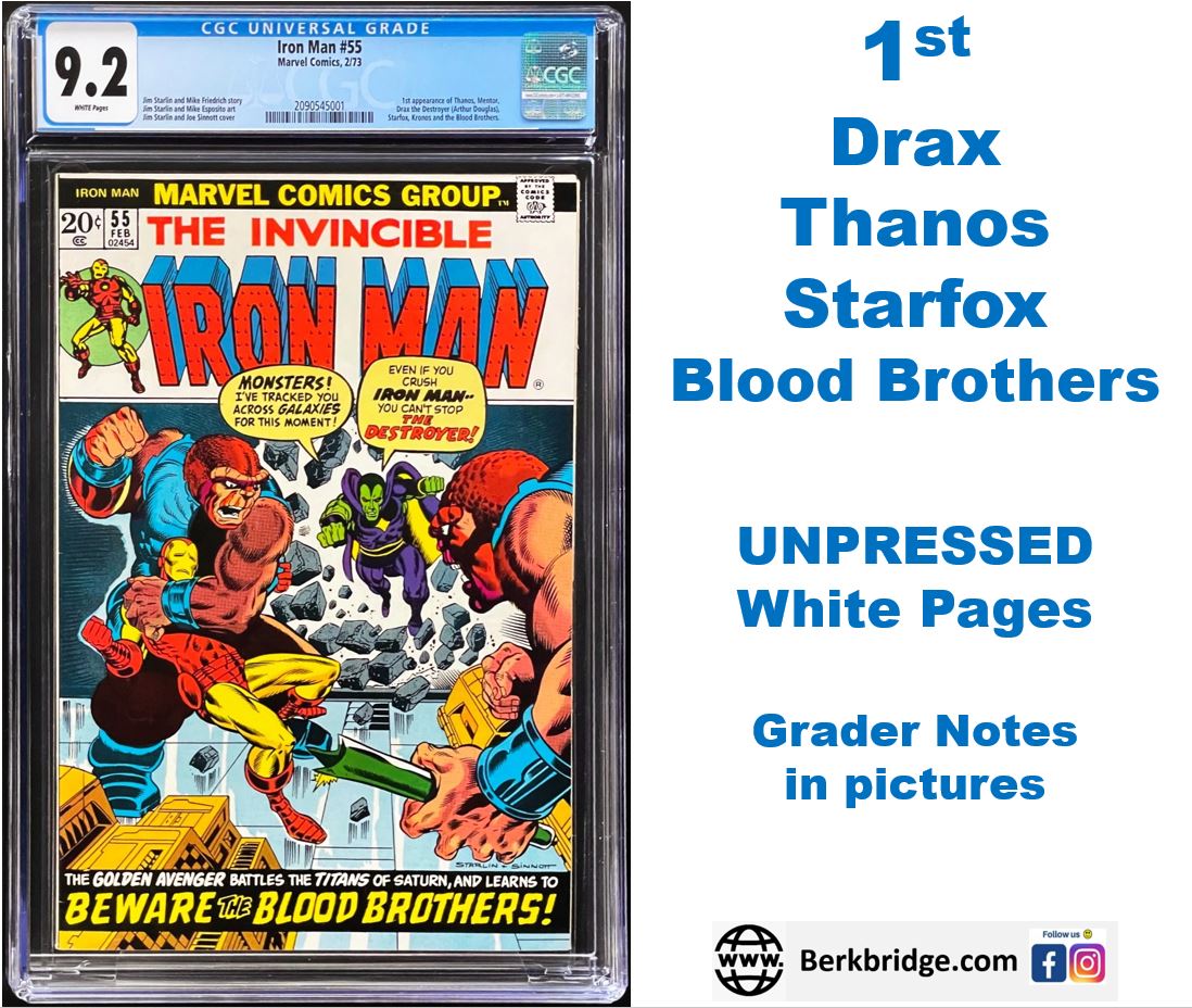 Iron Man #55 CGC 9.2 White 1973 Marvel Comics (Unpressed)