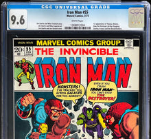 Load image into Gallery viewer, Iron Man #55 CGC 9.6 White 1973 Marvel Comics (Unpressed)