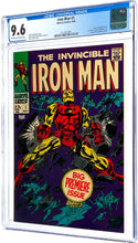Load image into Gallery viewer, Iron Man #1 #2 #3 CGC 9.6 NM+ 1968 Marvel Comics Set (3)