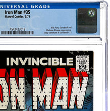 Load image into Gallery viewer, Iron Man #35 CGC 9.6 White Pages 1971 Marvel Comics Daredevil Appearance