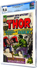 Load image into Gallery viewer, Journey Into Mystery #112 CGC 9.6 White Pages 1965 Marvel Comics Hulk vs. Thor Classic Cover