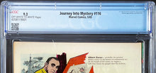 Load image into Gallery viewer, Journey Into Mystery #116 CGC 9.2 1965 Marvel Comics Loki Cover