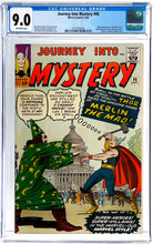 Load image into Gallery viewer, Journey Into Mystery #96 CGC 9.0 1963 Marvel Comics 1st Appearance Merlin