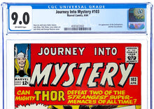 Load image into Gallery viewer, Journey Into Mystery #103 CGC 9.0 1964 Marvel Comics 1st Appearance Enchantress &amp; Executioner