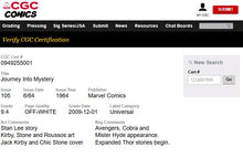 Load image into Gallery viewer, Journey Into Mystery #105 CGC 9.4 NM 1964 Marvel Comics Avengers Appearance