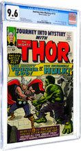 Load image into Gallery viewer, Journey Into Mystery #112 CGC 9.6 White Pages 1965 Marvel Comics Hulk vs. Thor Classic Cover