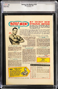 Journey Into Mystery #125 CGC 9.6 White PEDIGREE 1966 Marvel Comics