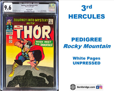 Journey Into Mystery #125 CGC 9.6 White PEDIGREE 1966 Marvel Comics