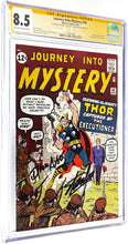 Load image into Gallery viewer, Journey Into Mystery #84 CGC 8.5 SS 1962 Marvel Comics 1st Appearance Jane Foster Signed Stan Lee / Dick Ayers