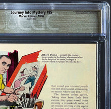 Load image into Gallery viewer, Journey Into Mystery #85 CGC 8.5 White Pages 1962 Marvel Comics 1st Appearance Loki "Twin Cities Pedigree"