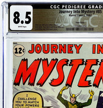 Load image into Gallery viewer, Journey Into Mystery #85 CGC 8.5 White Pages 1962 Marvel Comics 1st Appearance Loki "Twin Cities Pedigree"