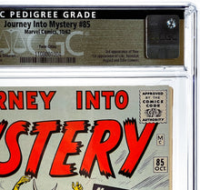 Load image into Gallery viewer, Journey Into Mystery #85 CGC 8.5 White Pages 1962 Marvel Comics 1st Appearance Loki "Twin Cities Pedigree"