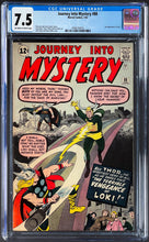 Load image into Gallery viewer, Journey Into Mystery #88 CGC 7.5 1963 Marvel Comics 2nd Appearance LOKI