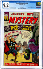 Load image into Gallery viewer, Journey Into Mystery #98 CGC 9.2 1963 Marvel Comics Origin &amp; 1st Appearance Human Cobra