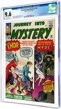 Load image into Gallery viewer, Journey Into Mystery #99 CGC 9.6 NM+ 1963 Marvel Comics 1st Appearance Mr Hyde (1 of 7 Top Graded)