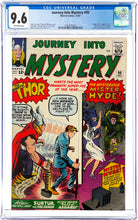 Load image into Gallery viewer, Journey Into Mystery #99 CGC 9.6 NM+ 1963 Marvel Comics 1st Appearance Mr Hyde (1 of 7 Top Graded)
