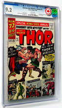 Load image into Gallery viewer, Journey Into Mystery Annual #1 CGC 9.2 White Pages 1965 Marvel Comics Thor #251 CGC 9.2 WP Lot (2)