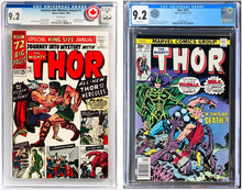 Load image into Gallery viewer, Journey Into Mystery Annual #1 CGC 9.2 White Pages 1965 Marvel Comics Thor #251 CGC 9.2 WP Lot (2)