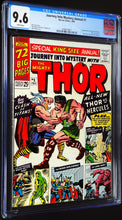 Load image into Gallery viewer, Journey Into Mystery Annual #1 CGC 9.6 White Pages 1965 Marvel Comics 1st Appearance Hercules