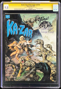 Ka-Zar Guns of the Savage Land #nn CGC 9.8 SS White Pages 🔥 Signed Chuck Dixon