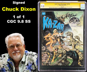 Ka-Zar Guns of the Savage Land #nn CGC 9.8 SS White Pages 🔥 Signed Chuck Dixon