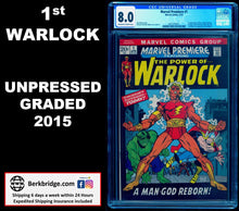 Load image into Gallery viewer, MARVEL PREMIERE #1 CGC 8.0 OW WHITE 🔥 ORIGIN &amp; 1st ADAM WARLOCK