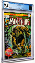 Load image into Gallery viewer, Man-Thing #1 CGC 9.8 White Pages 1974 Marvel Comics 2nd Appearance Howard the Duck