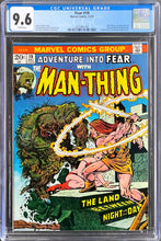 Load image into Gallery viewer, Man-Thing #1 CGC 9.8 White Pages 1974 Marvel Comics + Fear #19 CGC 9.6 White Pages 1973 1st Howard the Duck
