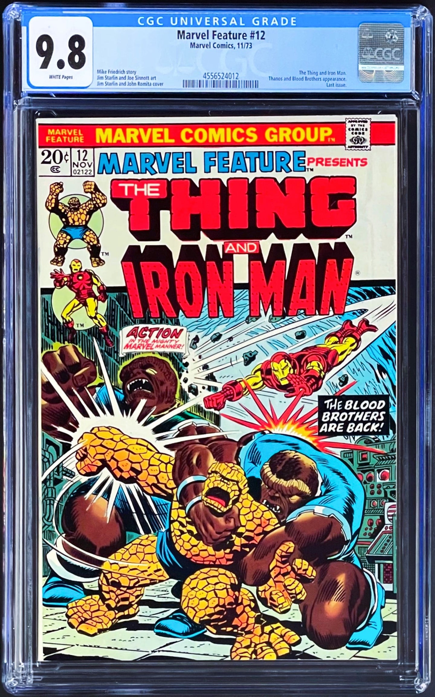 Marvel Feature #12 CGC 9.8 White Pages 1973 Marvel Comics