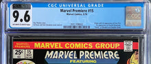 Load image into Gallery viewer, Marvel Premiere #15 CGC 9.6 CVA Exceptional 1974 Marvel 1st App IRON FIST