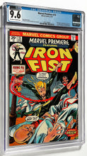 Load image into Gallery viewer, Marvel Premiere #15 CGC 9.6 CVA Exceptional 1974 Marvel Comics 1st Appearance IRON FIST