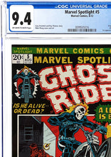 Load image into Gallery viewer, Marvel Spotlight #5 CGC 9.4 1972 Marvel Comics Origin &amp; 1st Appearance Ghost Rider (Graded Unpressed in 2004)