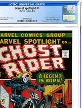 Load image into Gallery viewer, Marvel Spotlight #5 CGC 9.4 1972 Marvel Comics Origin &amp; 1st Appearance Ghost Rider (Graded Unpressed in 2004)