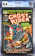 Load image into Gallery viewer, Marvel Spotlight #5 CGC 9.4 1972 Marvel Comics Origin &amp; 1st Appearance Ghost Rider