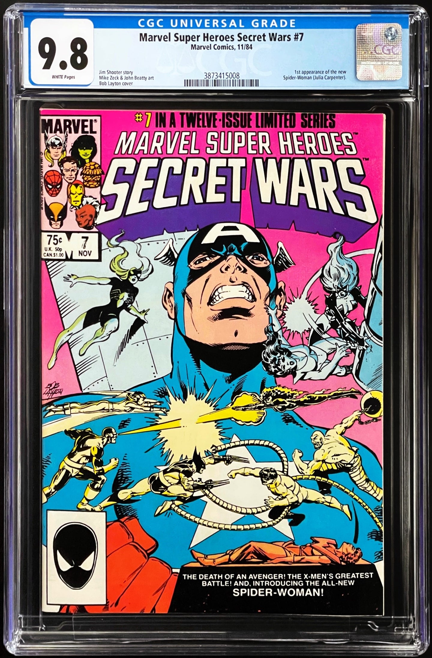 Marvel Super Heroes Secret Wars #7 CGC 9.8 1984 Marvel Comics 1st New Spider-Woman