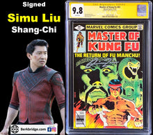 Load image into Gallery viewer, Master of Kung Fu #83 CGC 9.8 SS Simu Liu Shang-Chi 1979 Marvel Comics 1 of 1 Signed