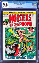 Load image into Gallery viewer, Monsters on the Prowl #16 CGC 9.8 White Pages 1972 Marvel Comics 1st Appearance Thulsa Doom