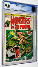Load image into Gallery viewer, Monsters on the Prowl #16 CGC 9.8 White Pages 1st Appearance Thulsa Doom 1972 Marvel Comics