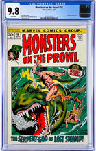 Load image into Gallery viewer, Monsters on the Prowl #16 CGC 9.8 White Pages 1st Appearance Thulsa Doom 1972 Marvel Comics