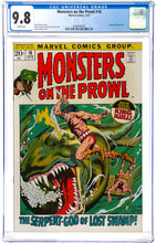 Load image into Gallery viewer, Monsters on the Prowl #16 CGC 9.8 WP 1st Appearance Thulsa Doom 1972 Marvel Comics