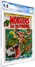 Load image into Gallery viewer, Monsters on the Prowl #16 CGC 9.8 WP 1st Appearance Thulsa Doom 1972 Marvel Comics