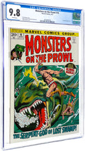 Load image into Gallery viewer, Monsters on the Prowl #16 CGC 9.8 WP 1972 Marvel Comics 1st Appearance Thulsa Doom