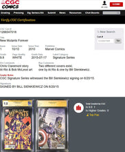 Load image into Gallery viewer, New Mutants Forever #1 CGC 9.8 SS Sienkiewicz Signed 2010 Marvel Comics