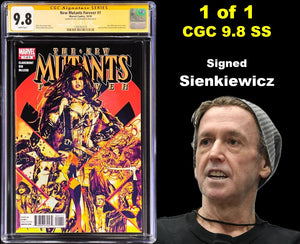 New Mutants Forever #1 CGC 9.8 SS Sienkiewicz Signed 2010 Marvel Comics