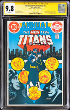 Load image into Gallery viewer, New Teen Titans Annual #2 CGC 9.8 SS George Perez Signed 1st Appearance Vigilante 1983 DC Comics